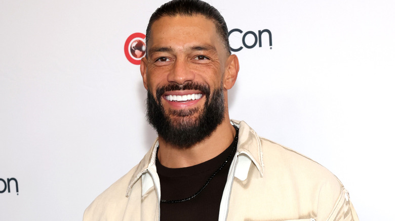 Roman Reigns smiling