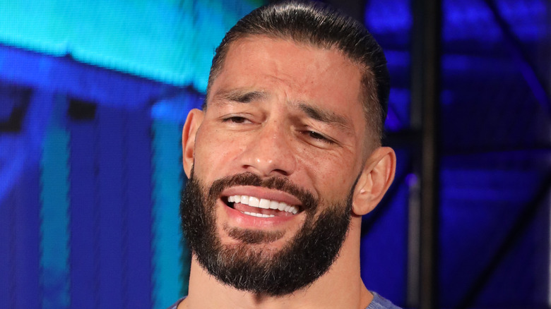 Roman Reigns laughing