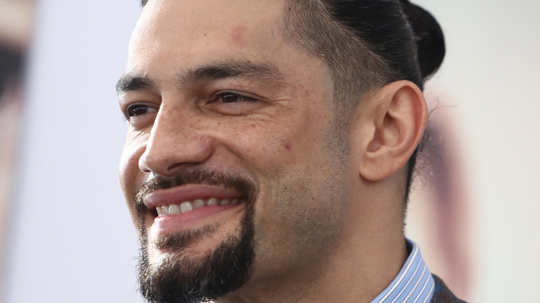Roman Reigns attends the Premiere Of Universal Pictures' "Fast & Furious Presents: Hobbs & Shaw"