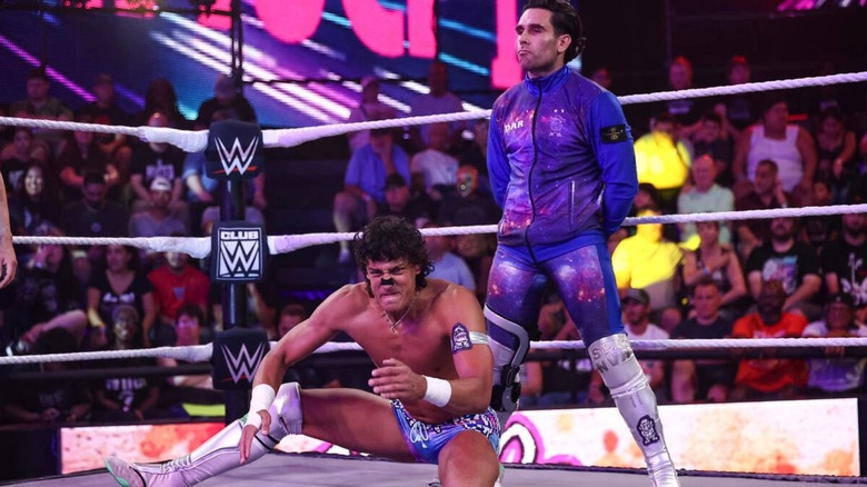 Noam Dar and Romeo Moreno ready themselves in the ring before a tag team match on a September 2026 edition of 