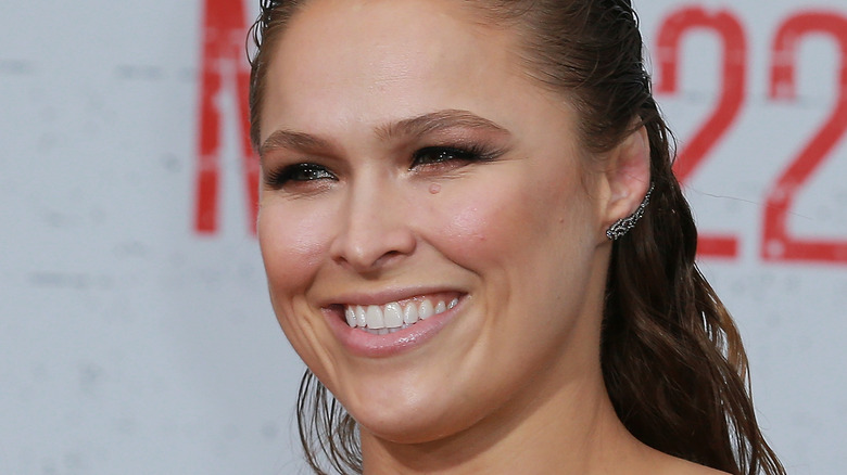 Ronda Rousey at a media event 