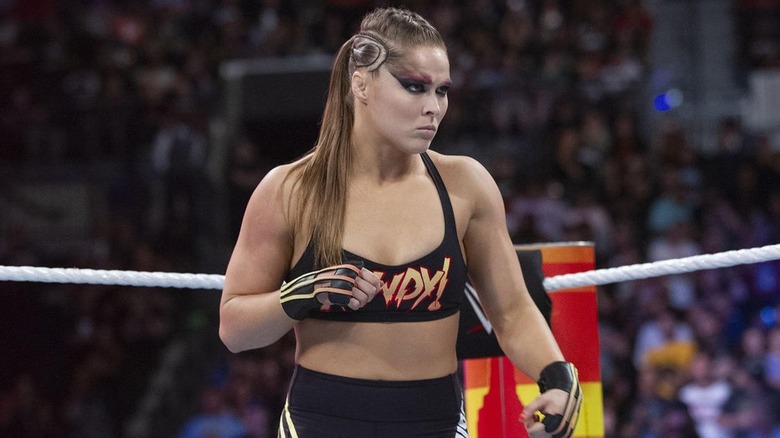 Ronda Rousey looking mad
