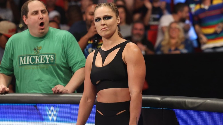 Ronda Rousey smirking