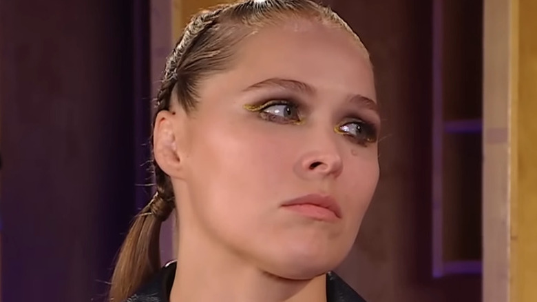 Rousey stares