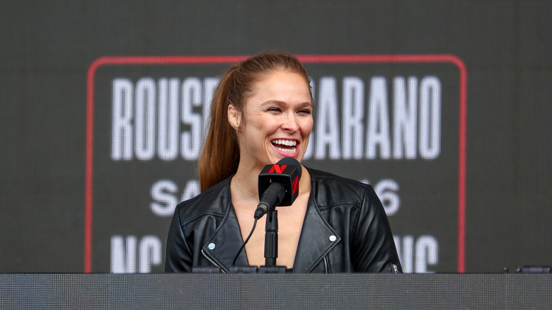 Ronda Rousey at the Netflix/MVP press conference