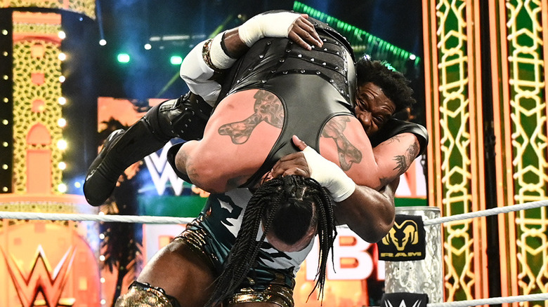 Royce Keys performing at the 2026 WWE Royal Rumble
