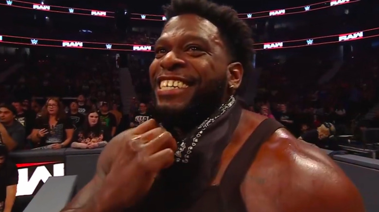 Royce Keys reveals his face after a blindside attack