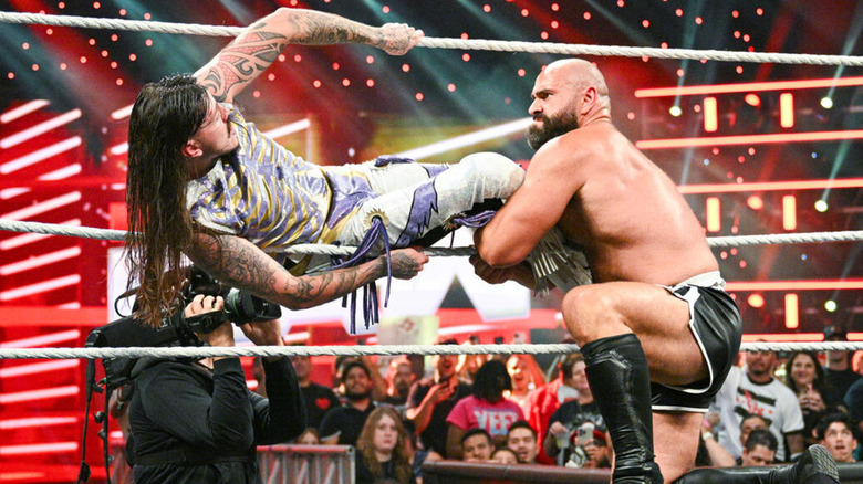 Dominik Mysterio and Rusev on WWE Raw