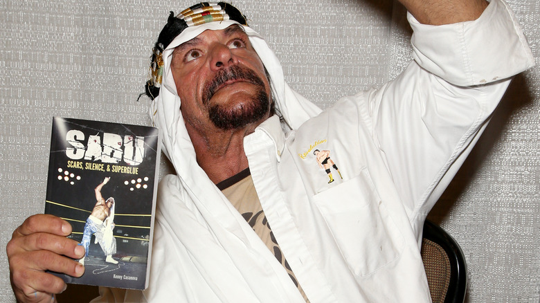 Sabu pointing skyward