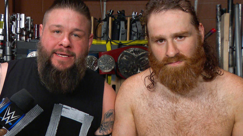 Kevin Owens and Sami Zayn looking ahead