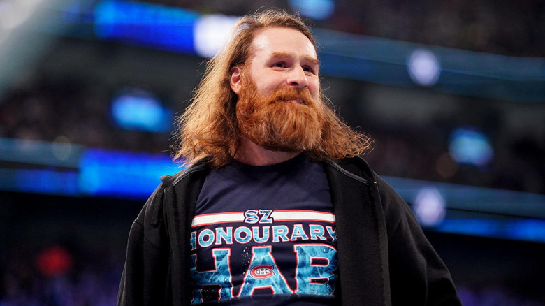 Sami Zayn smiling