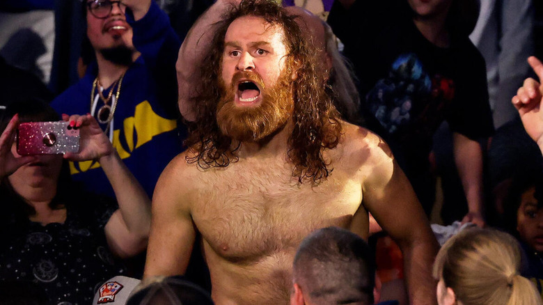 Sami Zayn in the crowd