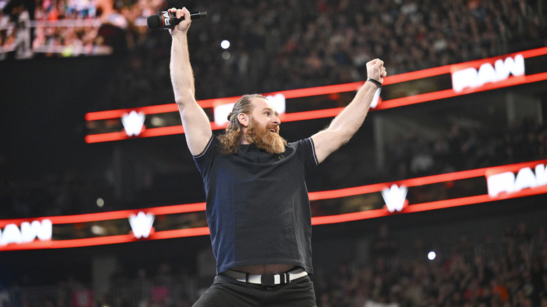 Sami Zayn makes his entrance