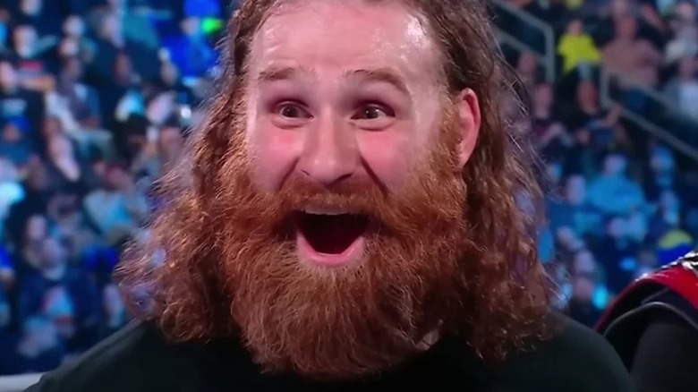 Sami Zayn Reacts During A WWE SmackDown Segment