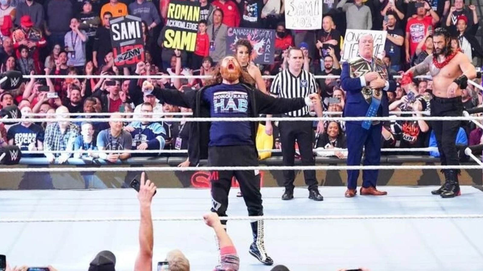 Sami Zayn Talks Possibility Of Beating Roman Reigns At WWE Elimination Chamber 2023