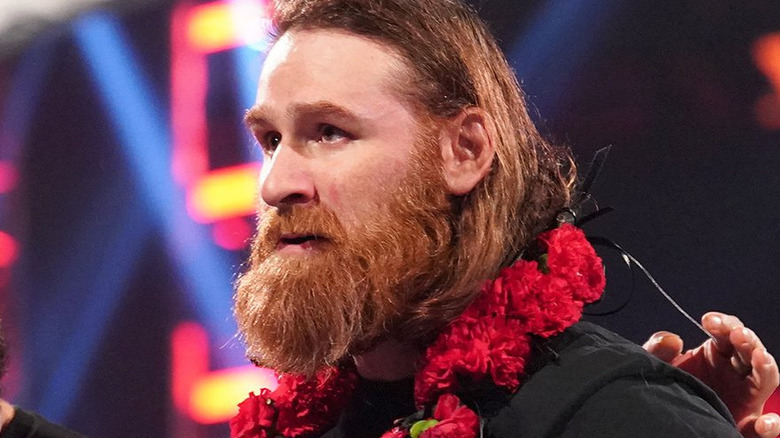 Sami Zayn looking concerned