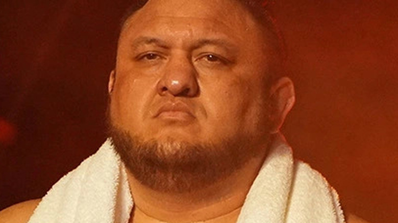 Samoa Joe Walking Out to The AEW Ring 