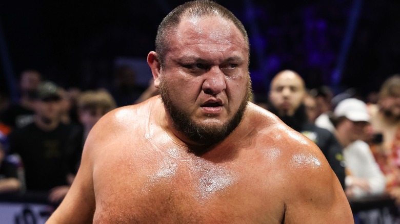 Samoa Joe, wondering if he has to choke another fool out