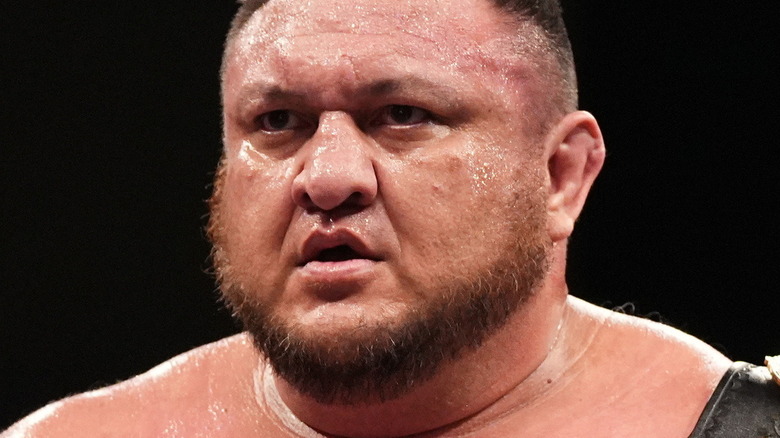 Samoa Joe staring