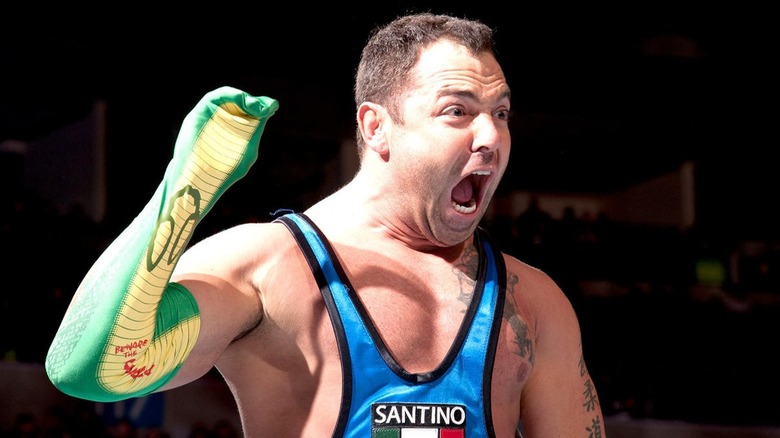 Santino Marella making his entrance