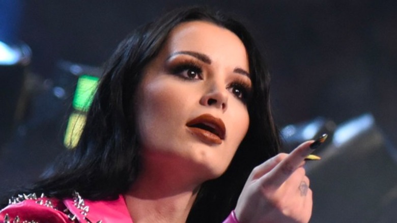 Saraya During Her AEW Debut Entrance