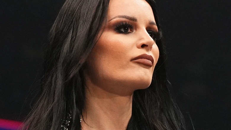 Saraya cuts a promo on "AEW Dynamite"