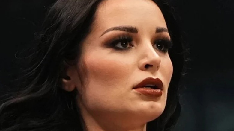 Saraya during a segment on "AEW Dynamite."