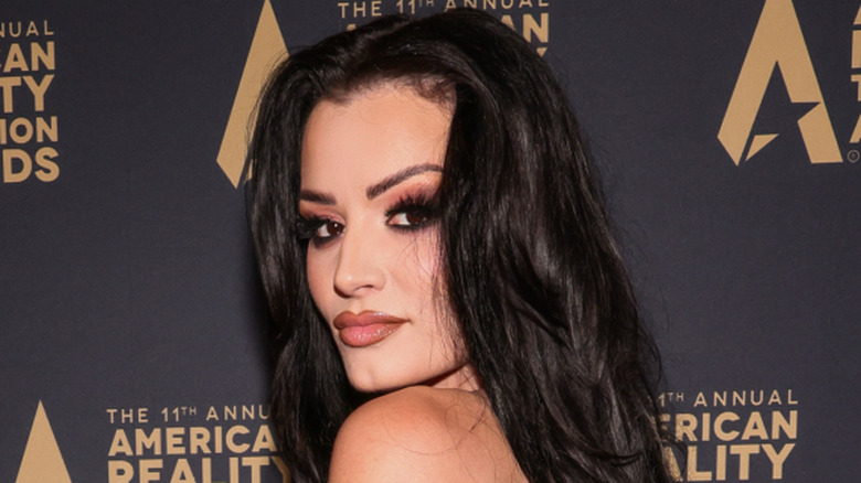 Saraya on the red carpet