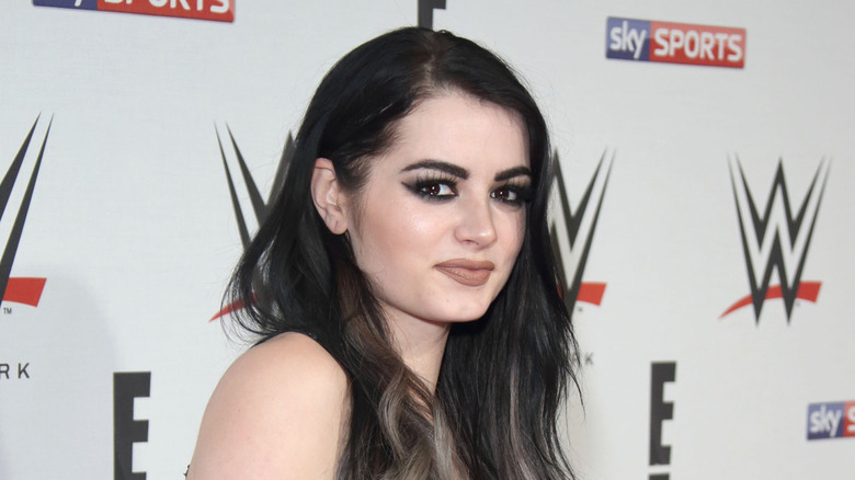 A younger Saraya, as Paige, in WWE
