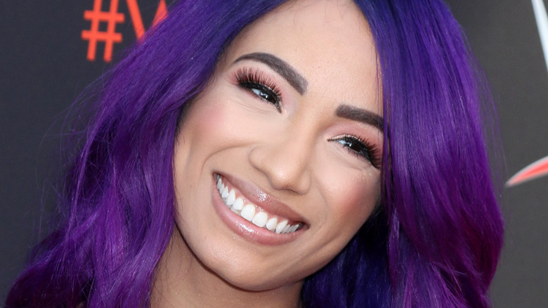 Sasha Banks smiling