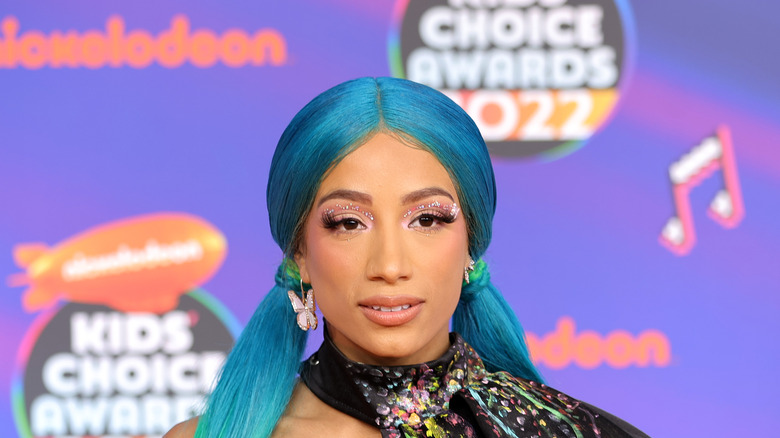 Sasha Banks attends a Nickelodeon event