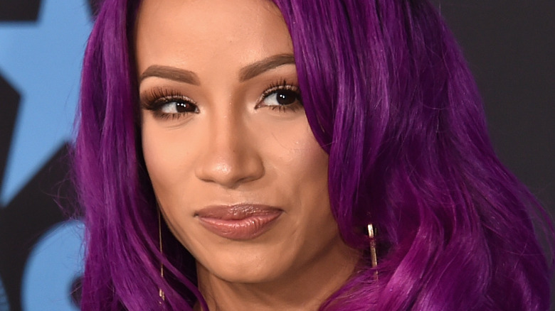 Sasha Banks attends BET event