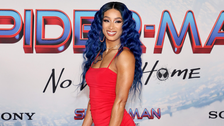 Sasha Banks on the red carpet