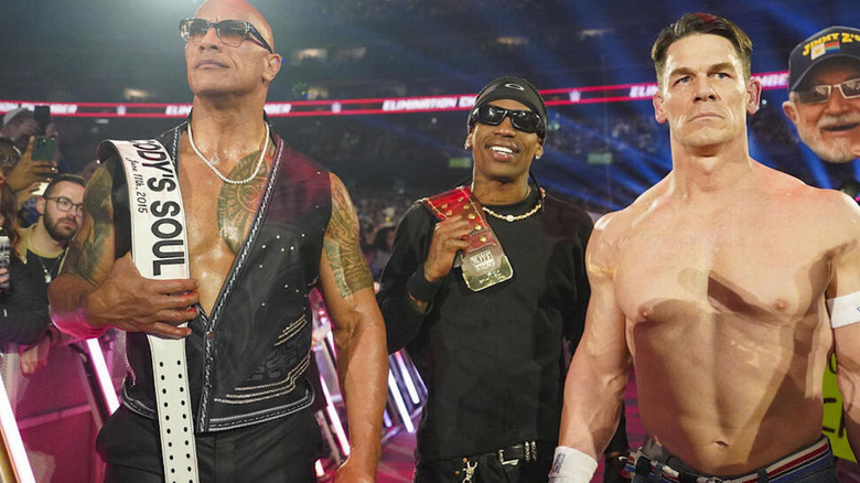 The Rock, Travis Scott, & John Cena