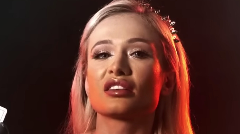 Scarlett Bordeaux in SmackDown segment