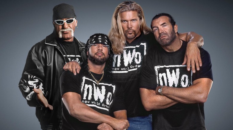 Hulk Hogan, Syxx (X-Pac), Kevin Nash, and Scott Hall