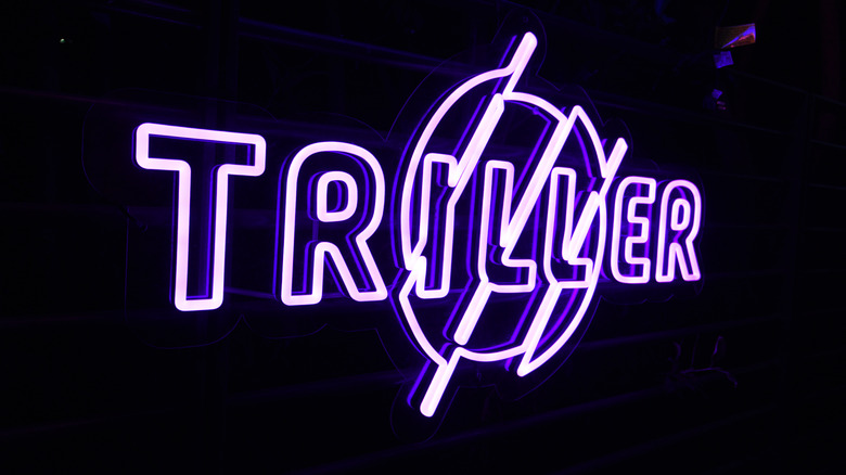 Triller logo neon sign