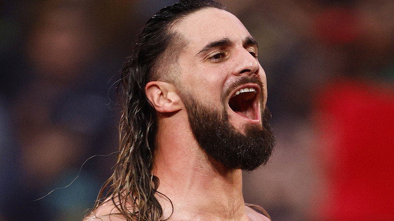 Seth Rollins yelling