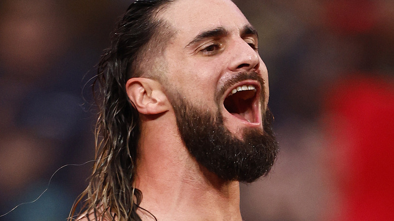 Seth Rollins yelling