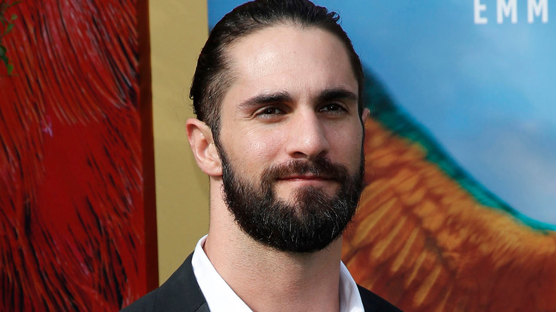 Seth Rollins on a red carpet