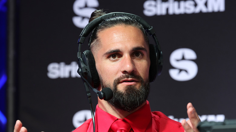 Seth Rollins appearing at a SiriusXM event 