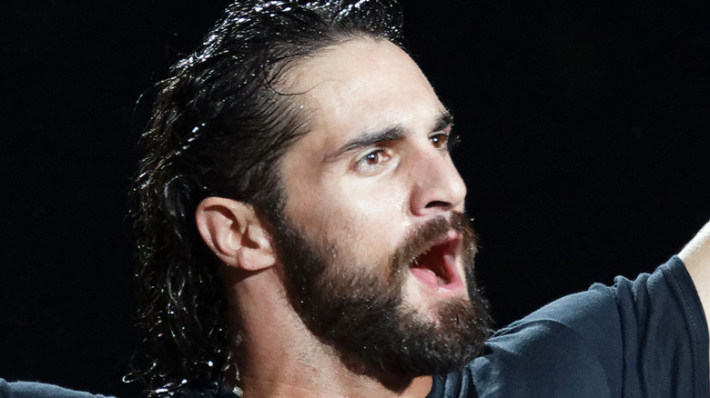 Seth Rollins yells