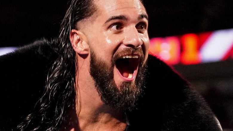 Seth Rollins yelling