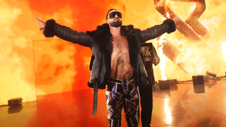 Seth Rollins makes his entrance