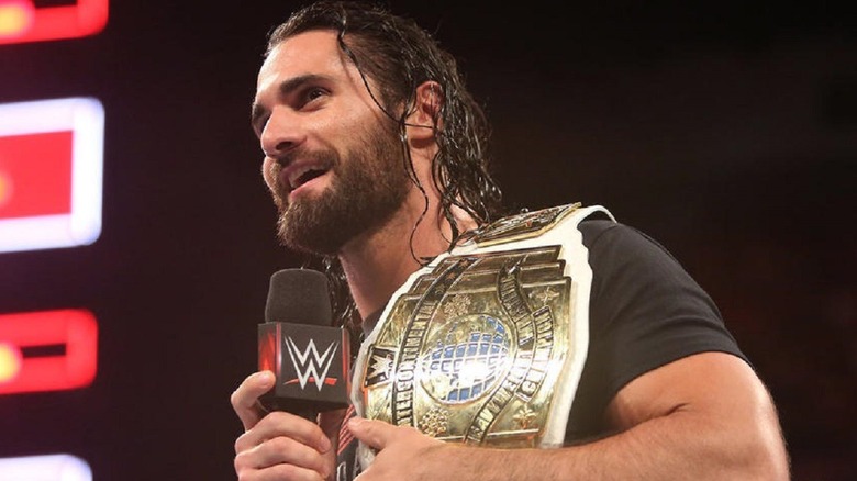  Seth Rollins Intercontinental title Microphone
