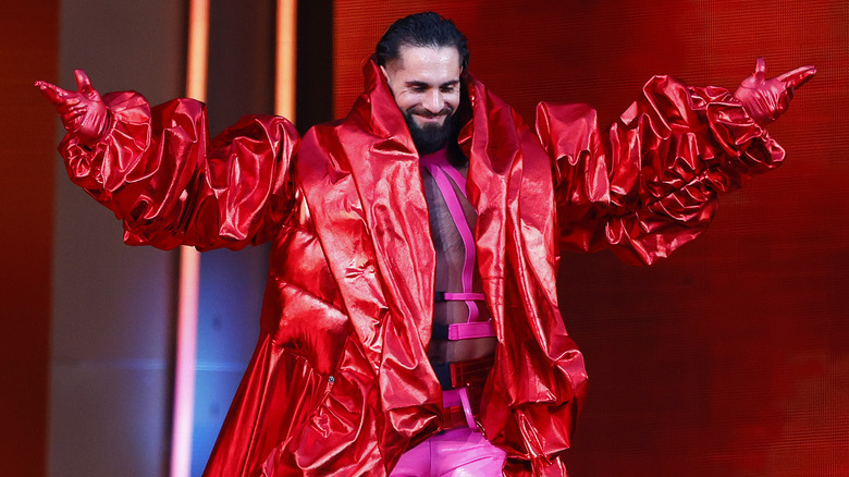Seth Rollins Smiles During His WWE Entrance