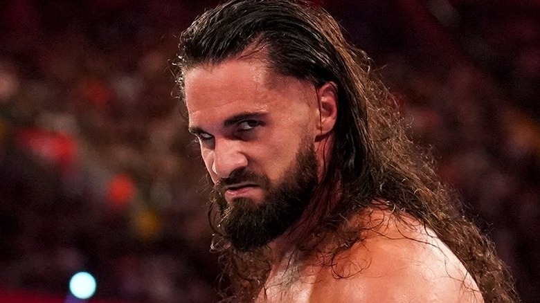 Seth Rollins looking mean