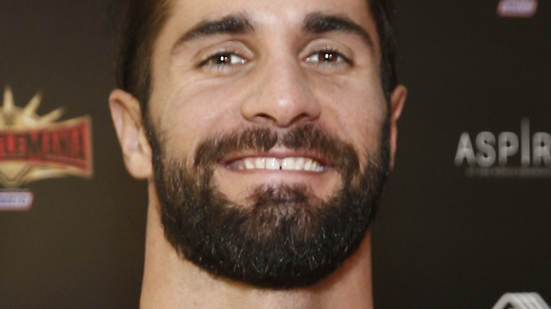 Seth Rollins at a press event