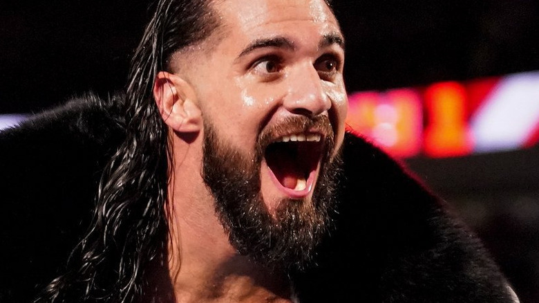 Seth Rollins posing on WWE Raw