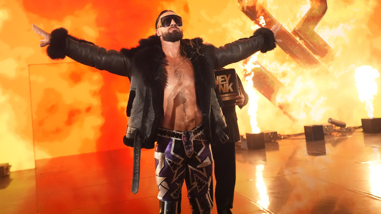 Seth Rollins makes his entrance